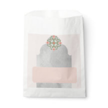 Bolsa del personalizado del Favor Blanco