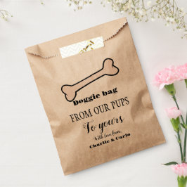 De Papel Bolsa Doggie Dog Trate Boda Favor Bag