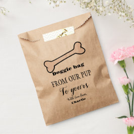 De Papel Bolsa Doggie Dog Trate Boda Favor Bag