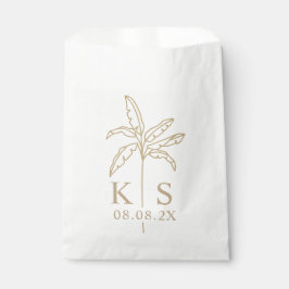 De Papel Bolsa favorita del logotipo del Boda del monograma