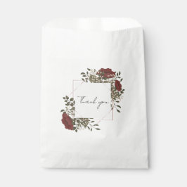 De Papel Bolsa floral blanca