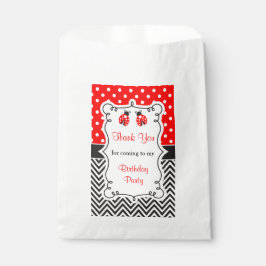 De Papel Bolsa Ladybird Favor