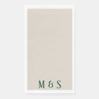 De Papel Cena floral verde fiesta servilleta