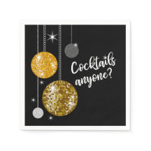Cócteles Cualquiera bola disco servilleta