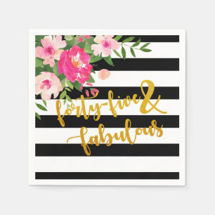 De Papel Cuarenta y cinco y servilleta fabulosa - rayas del