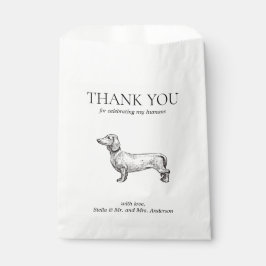 De Papel Dachshund Sausage Dog Treg Mascota Dibujar Bolsa F