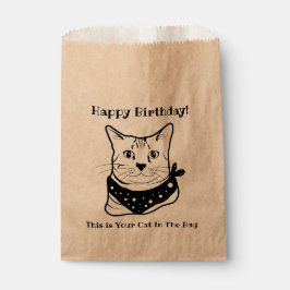 De Papel El Gracioso Gato 3 En La Bolsa Personalizado