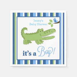 De Papel El lagarto es una servilleta Personalizado