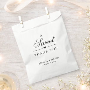 De Papel Elegante Dulce Gracias Boda Favor Bolsa