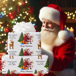 De Papel envuelto de Navidades de nombre de niño d