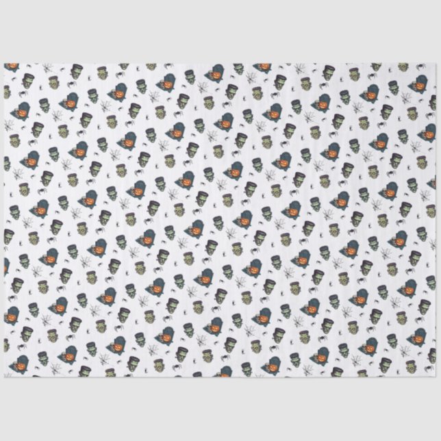 🖤 🎃 de papel 💀 Frankenstein para el té negro (Anverso)