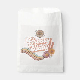 De Papel Groovy Baby Shower Party favorece la bolsa