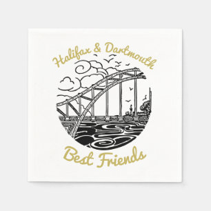 De Papel Halifax Dartmouth mejores amigos fiesta servilleta