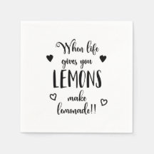 Inspirar cuando la vida te da lemas | Servilleta