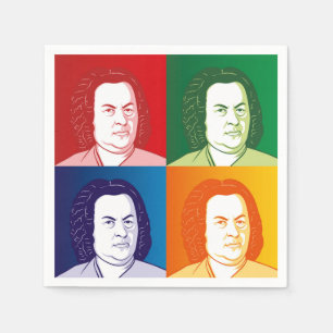 De Papel Johann Sebastian Bach servilleta