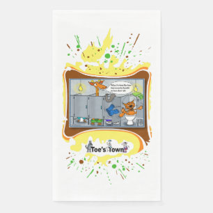 De Papel Keto Kitty   Humor Situacional Absurdo Servilleta 