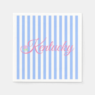 De Papel La servilleta Kentucky Blue Stripe