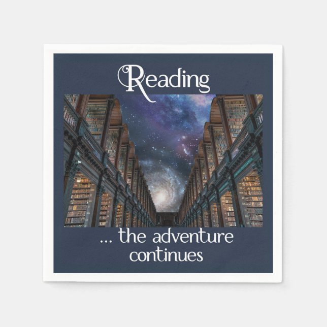 De Papel Leyendo... la aventura continúa la servilleta (Anverso)