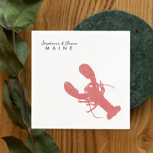 De Papel Maine Lobster boda Cocktail servilleta
