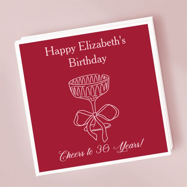 De Papel Modernos saludos rojos y rosados a la servilleta d (Subido por el creador)