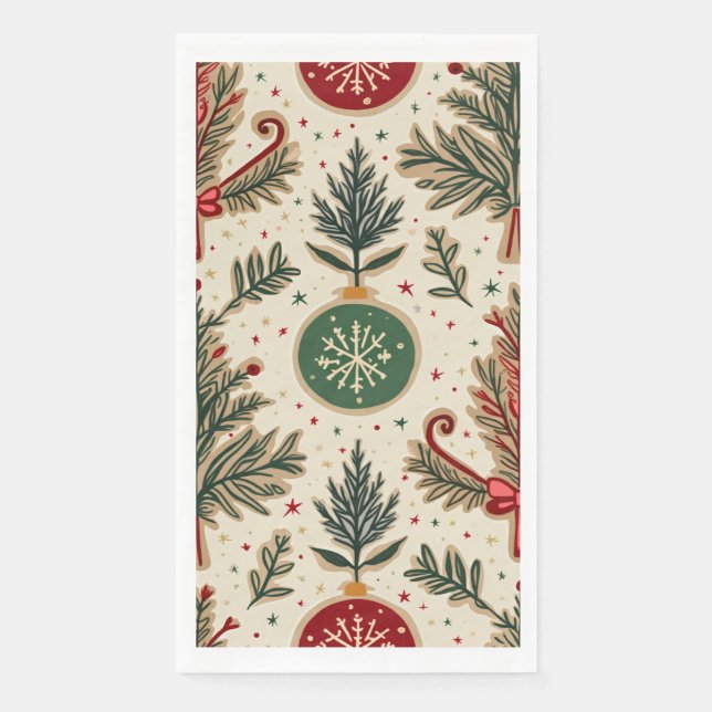 De Papel navidades fiesta servilleta (Anverso)