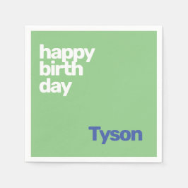 De Papel niños fiesta servilleta Feliz cumpleaños mínimo si