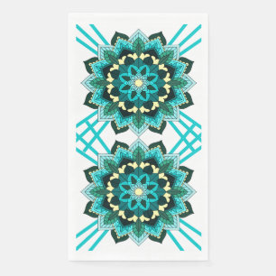 De Papel Patrón Mandala 02 en la servilleta acuática