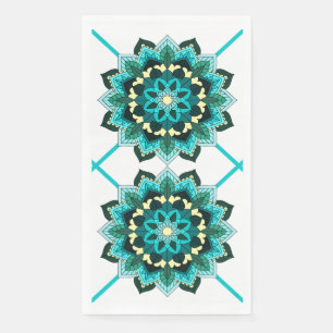 De Papel Patrón Mandala 02 en la servilleta acuática