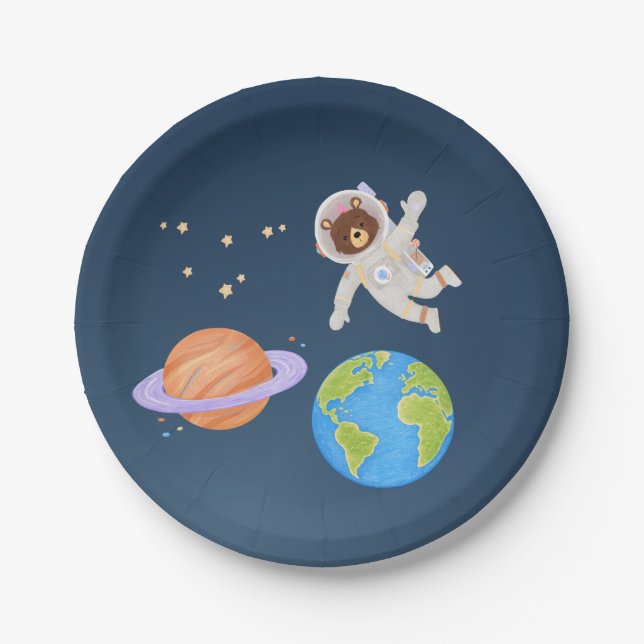 De Papel Plato Espacial 7" (Anverso)