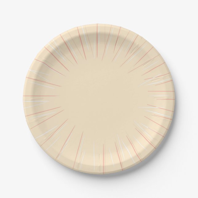 De Papel Plato Rayado (Anverso)