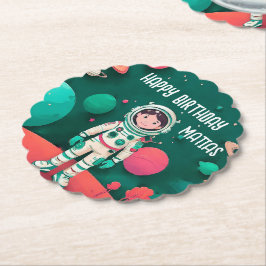 De Papel Posavasos cumpleaños personalizado