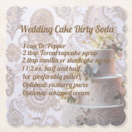 De Papel Posavasos Dirty Soda Wedding Cake