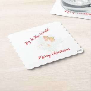 De Papel Posavasos Feliz Navidad .