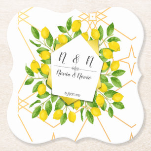 De Papel Posavasos limón