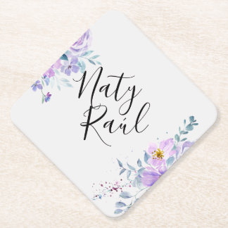 De Papel Posavasos Personalizados en tonos lilas