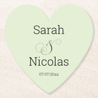De Papel Posavasos personalizados minimalistas para boda