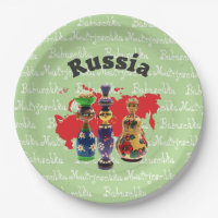 Rusia - Russia Babuschka Matrjoschka plato -