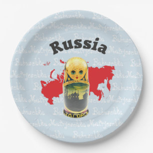 De Papel Rusia - Russia Babuschka Matrjoschka plato -