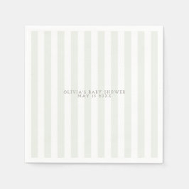 De Papel sage green golf carros baby ducha servilleta