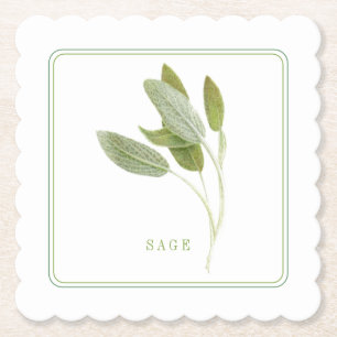 De Papel SALVIA FRESCO Posavasos cuadrados escalonados (+te