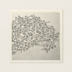 De Papel scissors la servilleta blanco y negro