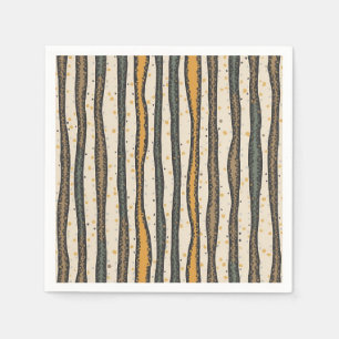 De Papel servilleta a rayas