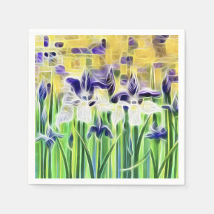 De Papel Servilleta Abstract Iris Cocktail