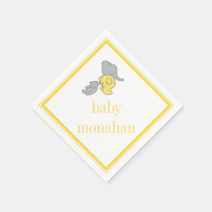 De Papel Servilleta amarilla del cóctel del elefante el  