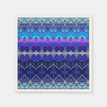 Servilleta Azul Decorativa