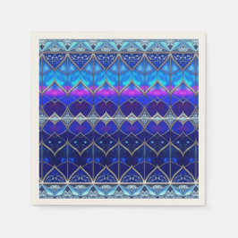 De Papel Servilleta Azul Decorativa