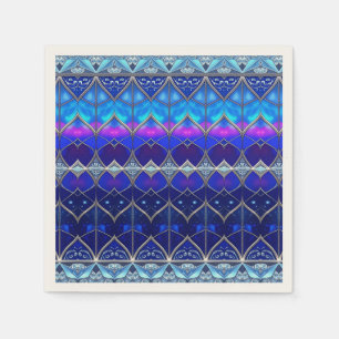 De Papel Servilleta Azul Decorativa