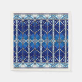De Papel Servilleta Azul Decorativa