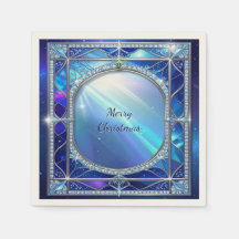Servilleta Azul Decorativa