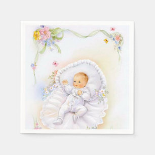 De Papel Servilleta del bautizo del bautismo del bebé del